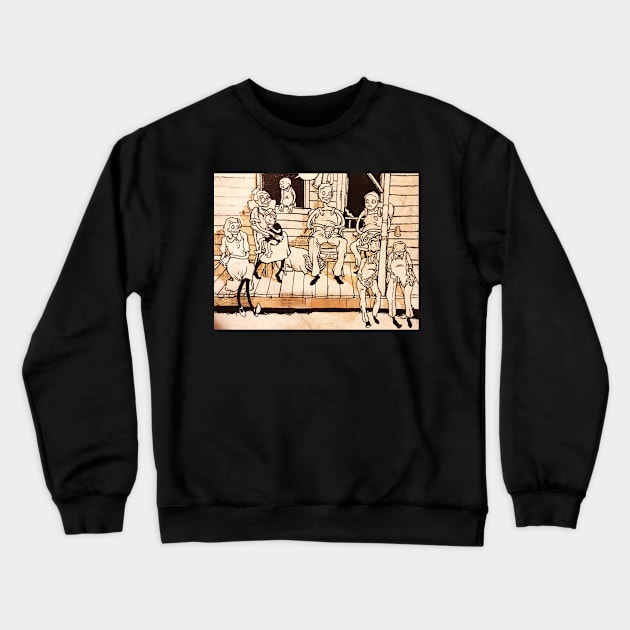 Depression Fam Crewneck Sweatshirt by Pudding Bat